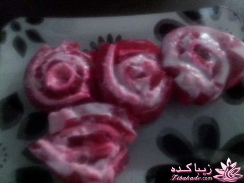 ژله رولی(فرفره ای) و یا jello pinwheels
